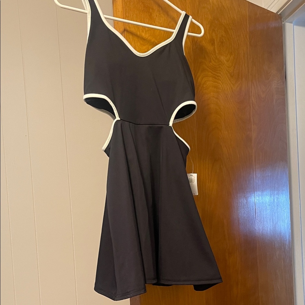 Old Navy Active Black Dress with White Edges